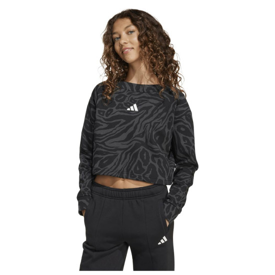 Adidas Παιδικό φούτερ Future Icons Allover Printed Cropped Sweatshirt